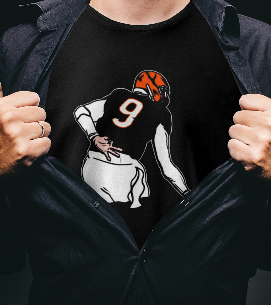 Oe Burrow Griddy Number 9 Cincinnati Bengals NFL Player T-Shirt