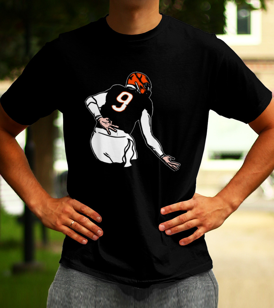Oe Burrow Griddy Number 9 Cincinnati Bengals NFL Player T-Shirt