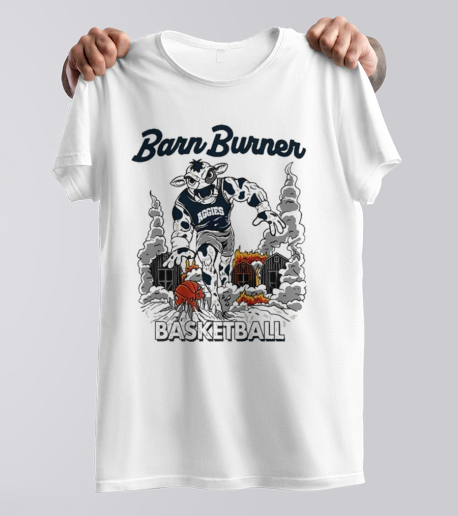 Barn Burner Aggies Basketball Tys Dyes Cowstorm T-Shirt
