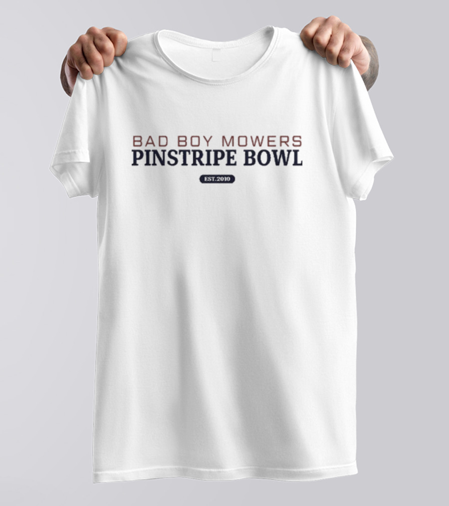 Bad Boy Mowers Pinstripe Bowl Nebraska Cornhuskers Football Established 2010 T-Shirt