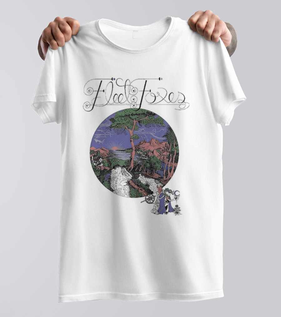 Fleet Foxes Sun Giant Album Cover Art Scenic Landscape T-Shirt