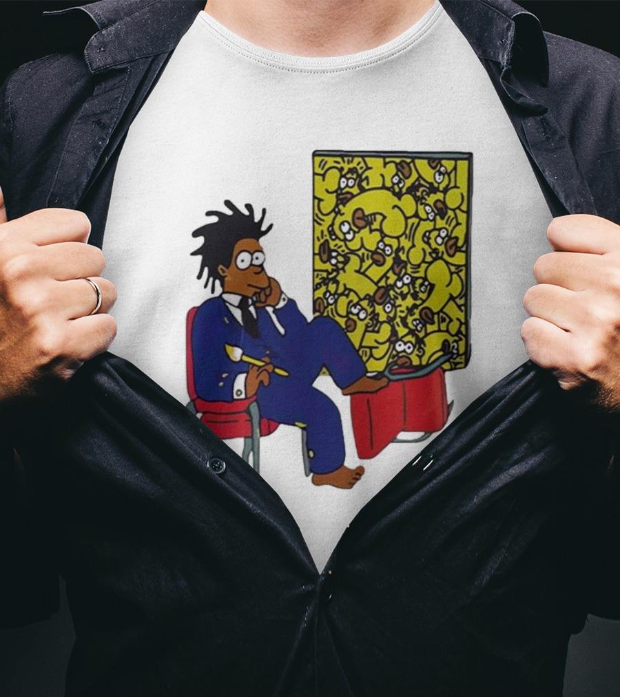 Jay Z Simpson Basquiat-Inspired Simpsons Mashup T-Shirt