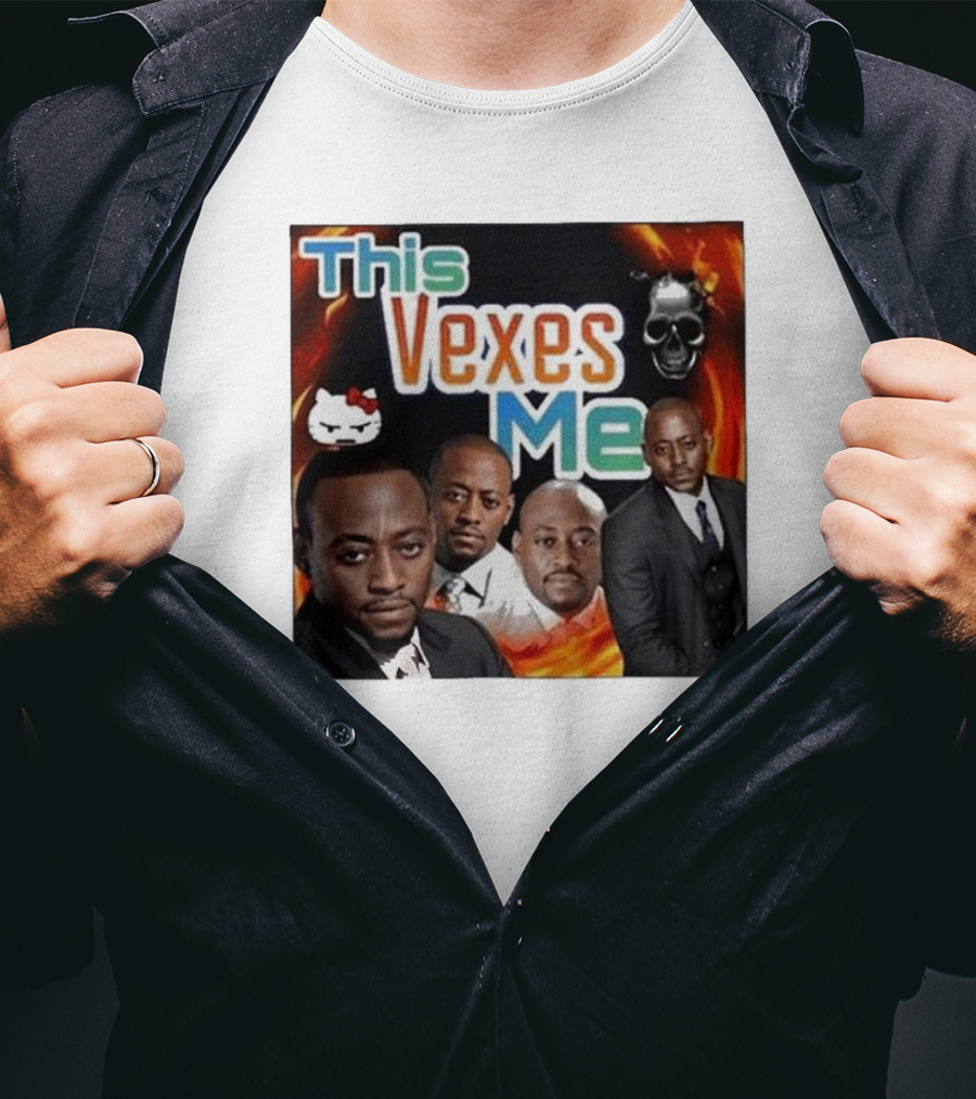 This Vexes Me Hello Kitty Skull Fire T-Shirt