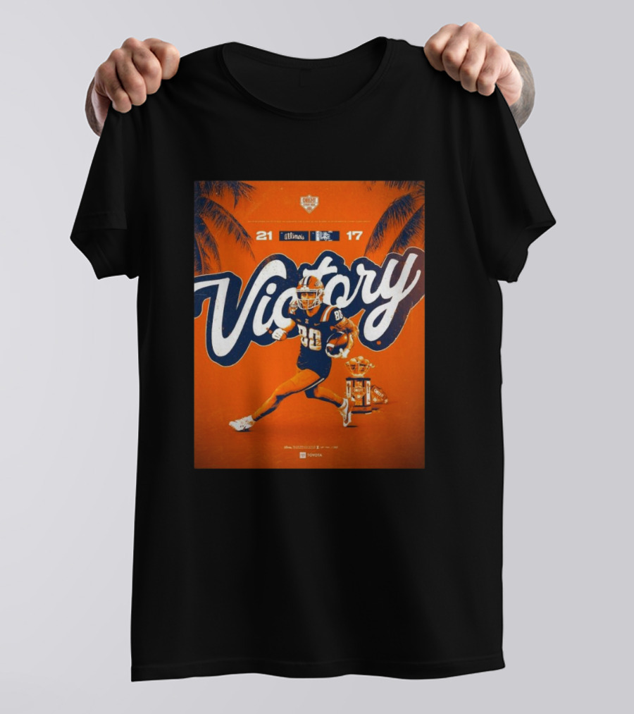 Victory Illinois 21-17 Over South Carolina Citrus Bowl Win T-Shirt