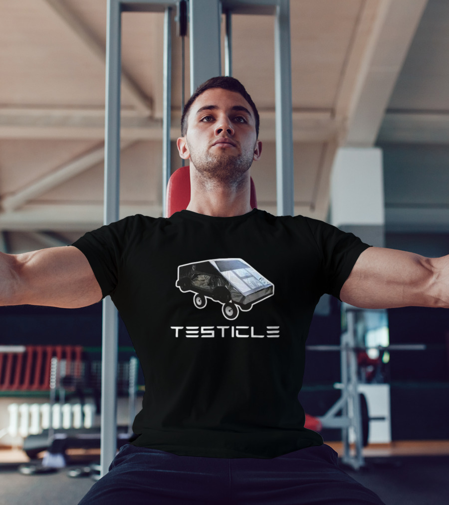 Bruhtees Testicle Tesla Cybertruck T-Shirt