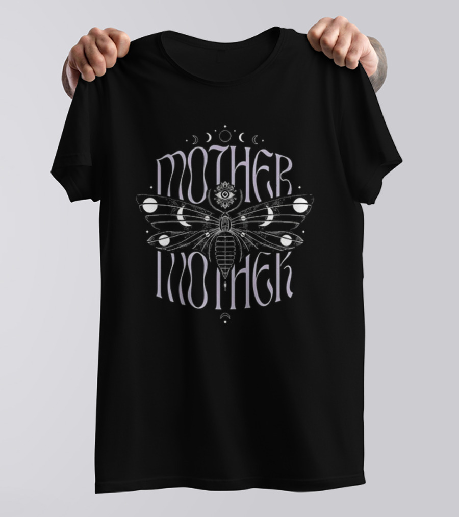 Mother Mother Astral Moth Lunar Phases Mystic T-Shirt