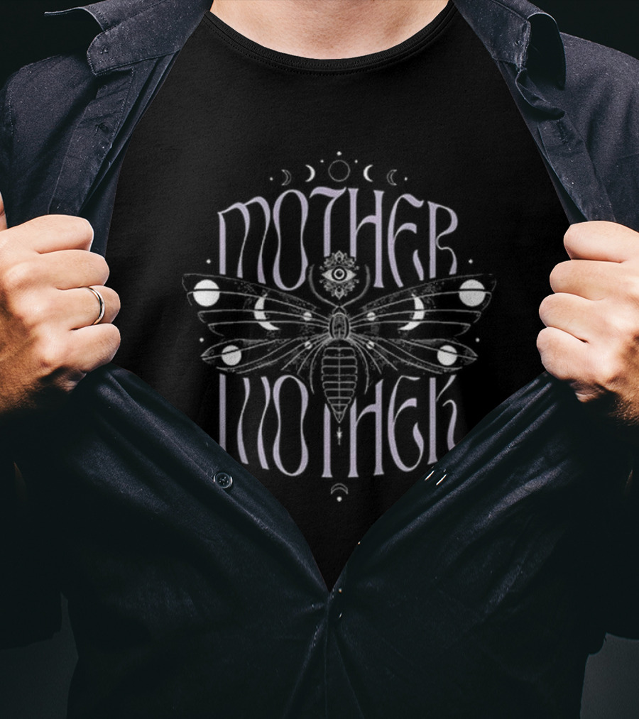 Mother Mother Astral Moth Lunar Phases Mystic T-Shirt