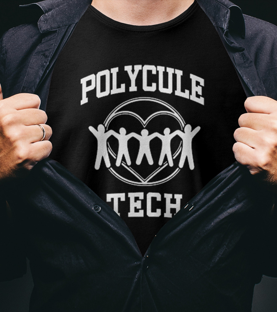 Polycule Tech Heart Chain Community T-Shirt