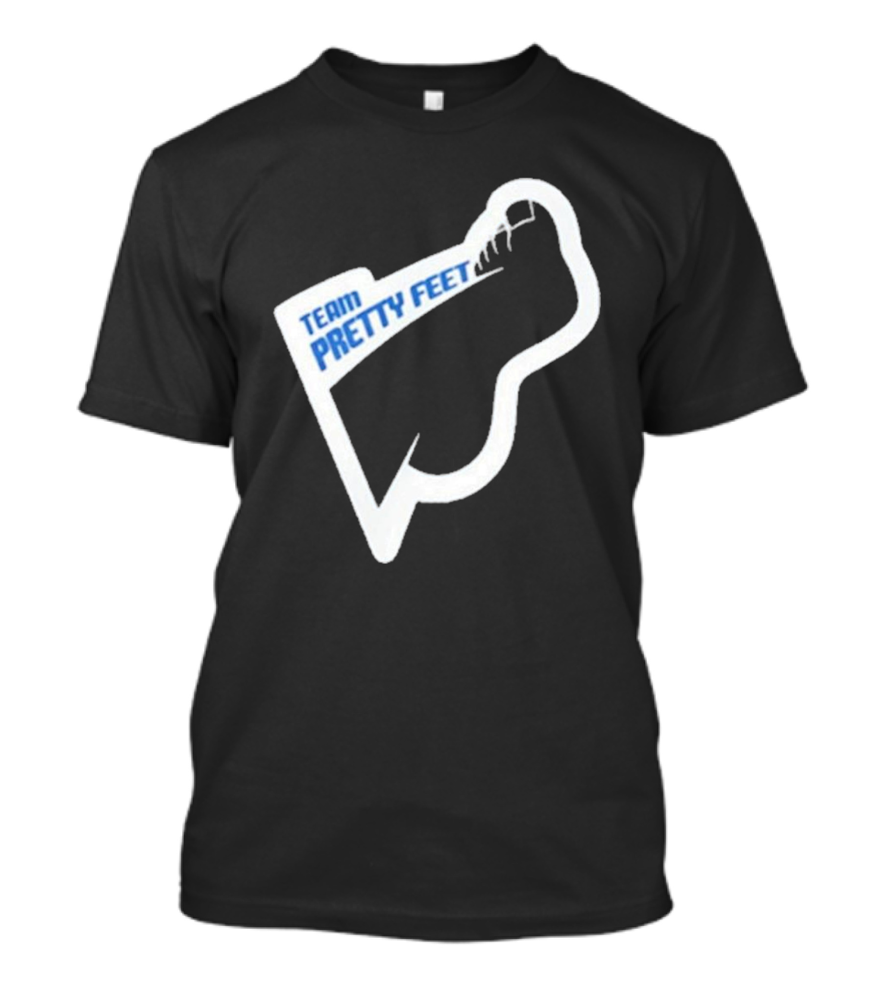 Team Pretty Feet Bold Blue Foot T-Shirt