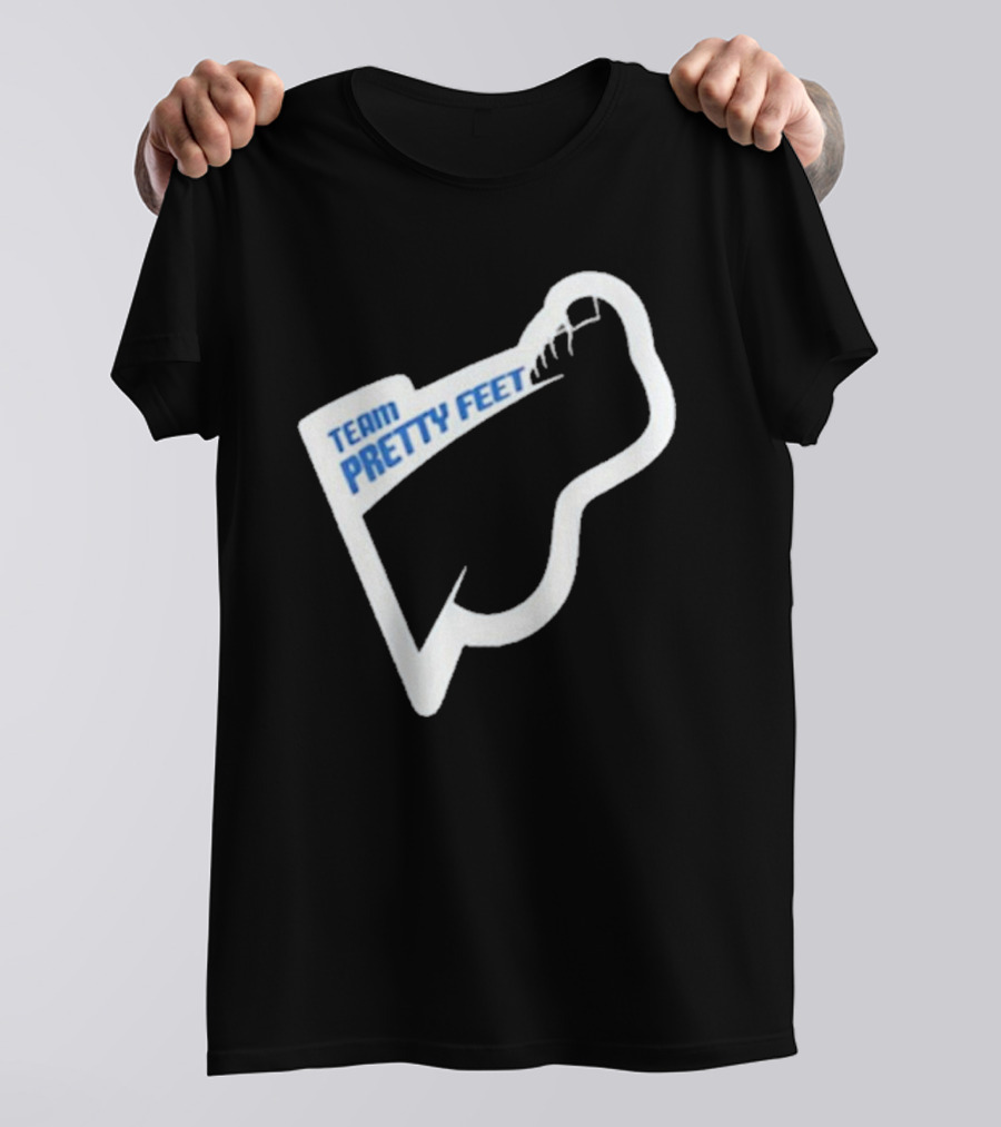 Team Pretty Feet Bold Blue Foot T-Shirt