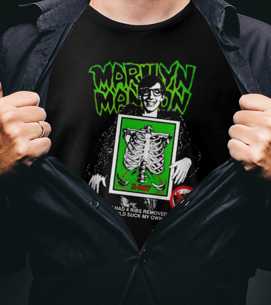 Marilyn Manson X-Ray Parody I Had 4 Ribs Removed T-Shirt