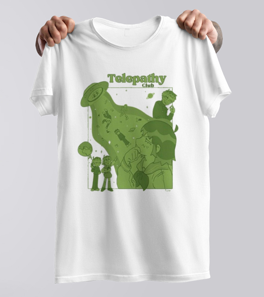 Mob Psycho 100 Telepathy Club UFO Encounter Scene T-Shirt