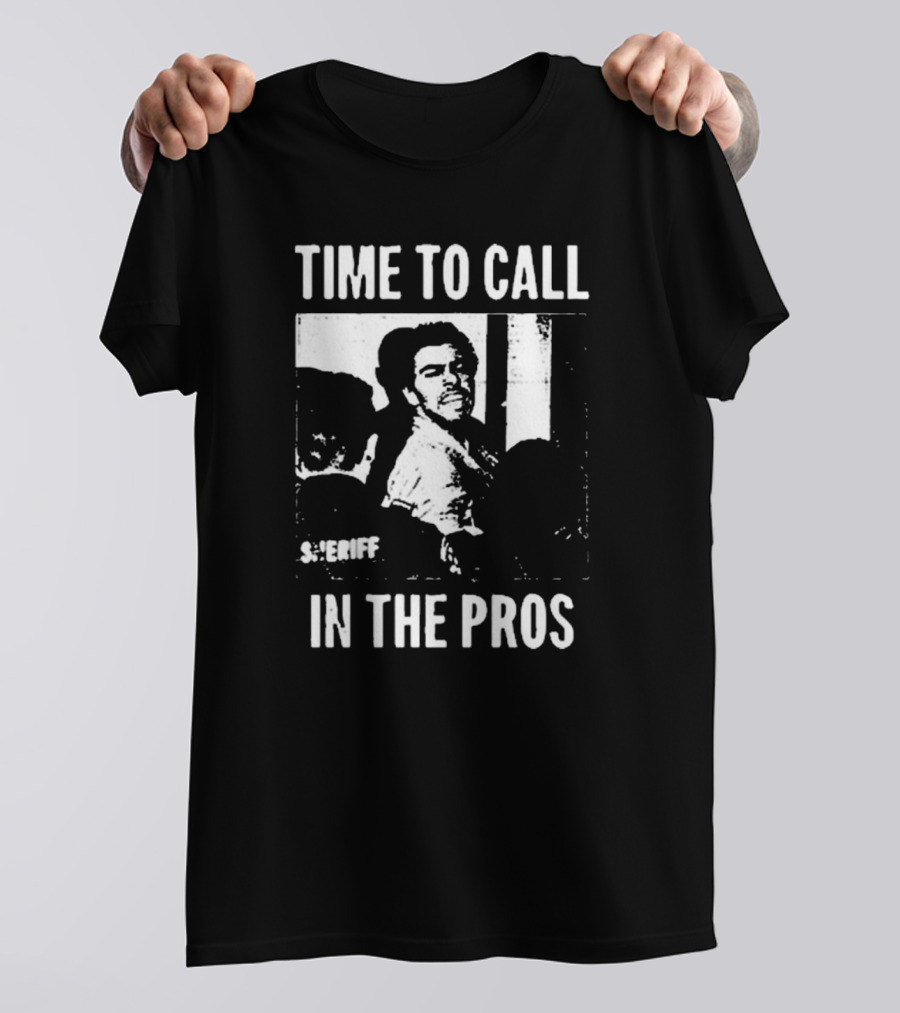Time To Call In The Pros Sheriff Luigi Mangione T-Shirt