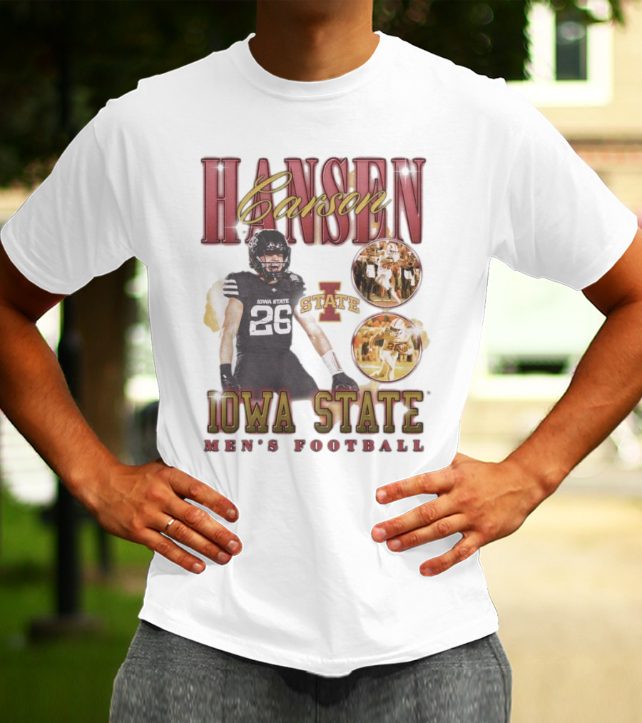 Carson Hansen Iowa State Cyclones Men's Football 90s T-Shirt