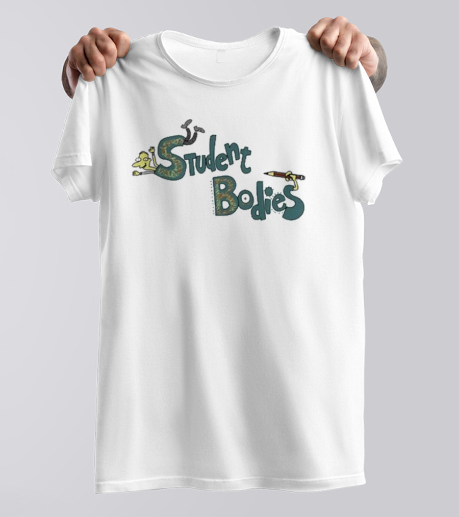 Student Bodies Cartoon Character Pencil Icon T-Shirt