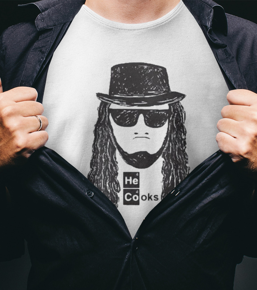 James Cook He Cooks Breaking Bad Parody With Funny Science Twist T-Shirt