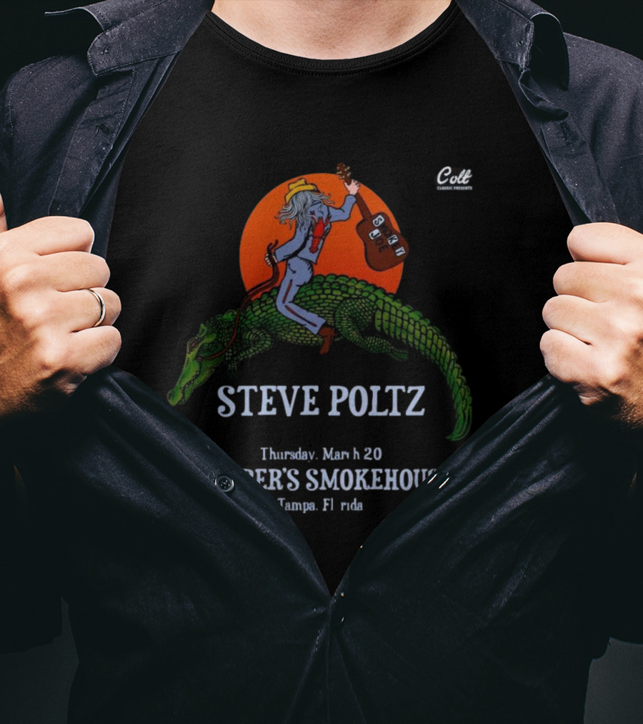 Steve Poltz Live At Skipper’s Smokehouse March 20 Tampa Florida T-Shirt