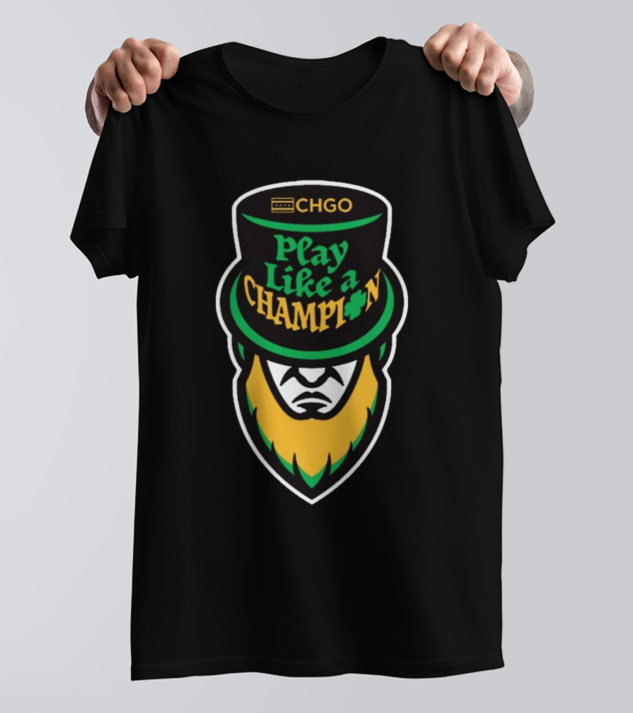 CHGO Play Like A Champion Notre Dame Fighting Irish Iconic T-Shirt