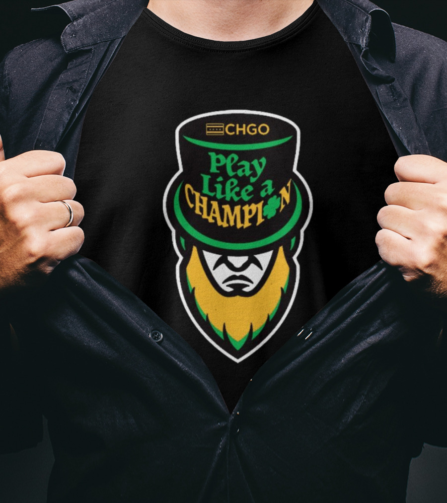 CHGO Play Like A Champion Notre Dame Fighting Irish Iconic T-Shirt