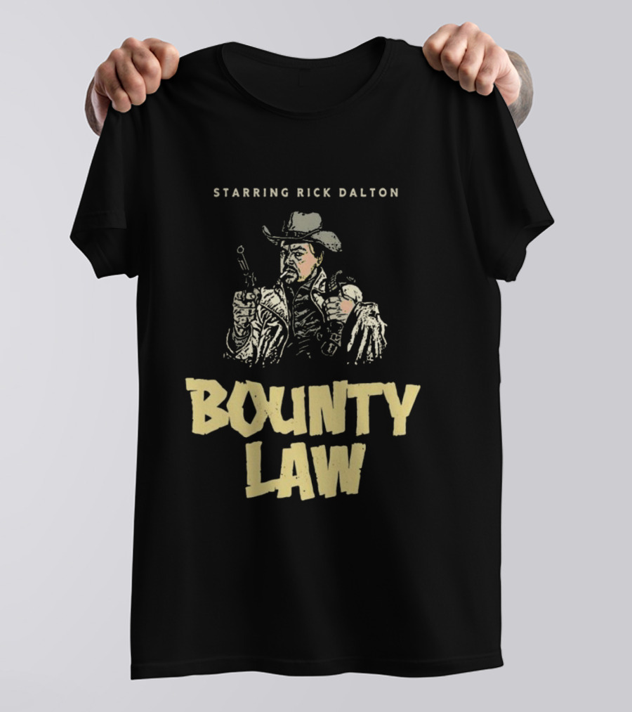 Rick Dalton Starring In Bounty Law Cowboy Adventure T-Shirt