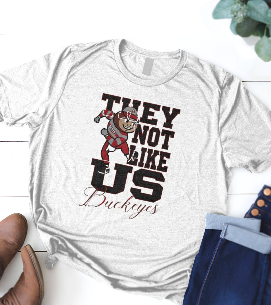 Ohio State Buckeyes They Not Like Us Brutus Champion 2025 T-Shirt