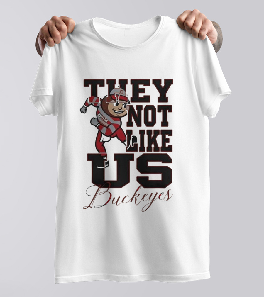 Ohio State Buckeyes They Not Like Us Brutus Champion 2025 T-Shirt