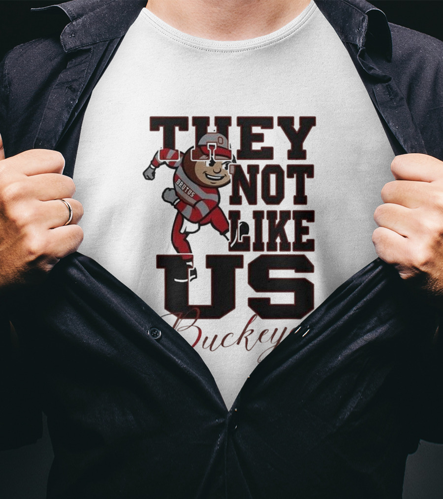 Ohio State Buckeyes They Not Like Us Brutus Champion 2025 T-Shirt