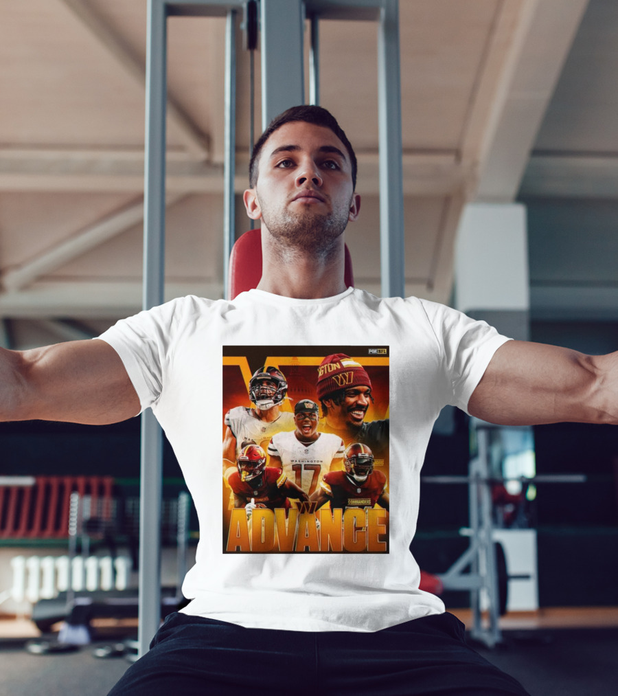 Washington Commanders Advance Sink Buccaneers Playoff Hopes FOX NFL Sports T-Shirt