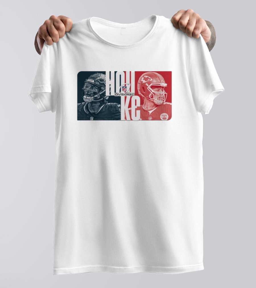 NFL Divisional Round Kansas City Chiefs Vs. Houston Texans Matchup HOU KC T-Shirt