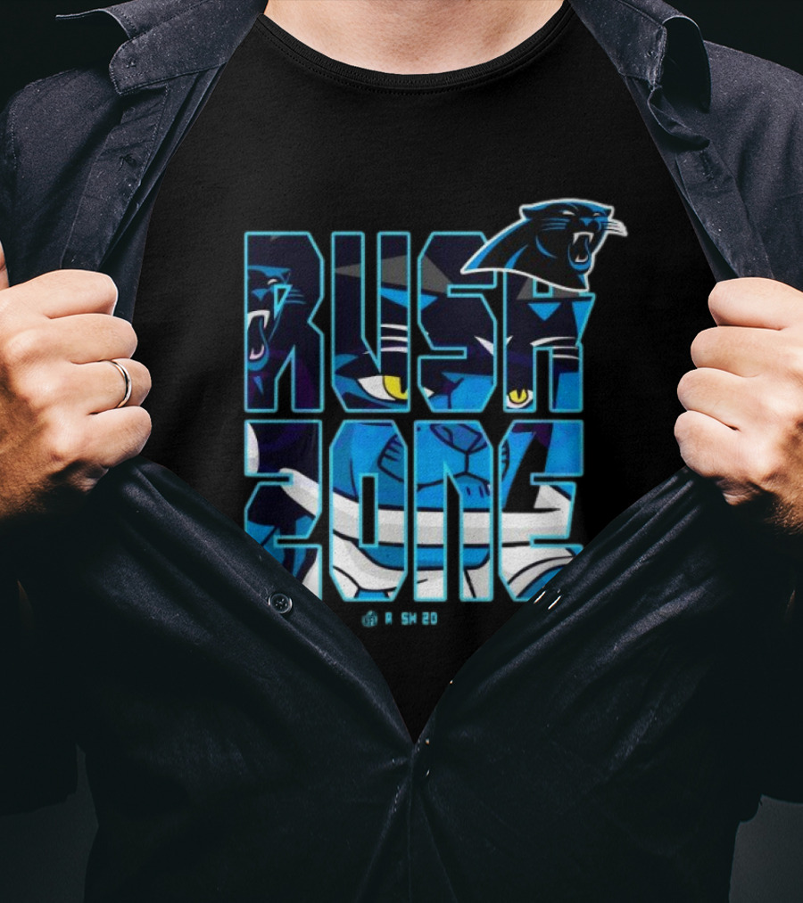 NFL Rush Zone Carolina Panthers Cartoon T-Shirt