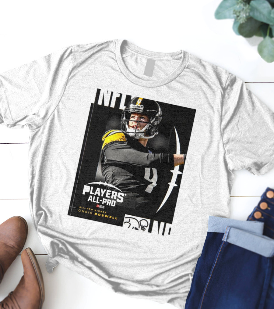 Pittsburgh Steelers NFLPA Players' All-Pro Kicker Chris Boswell T-Shirt