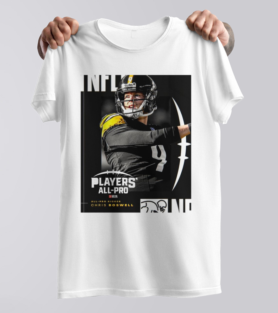 Pittsburgh Steelers NFLPA Players' All-Pro Kicker Chris Boswell T-Shirt