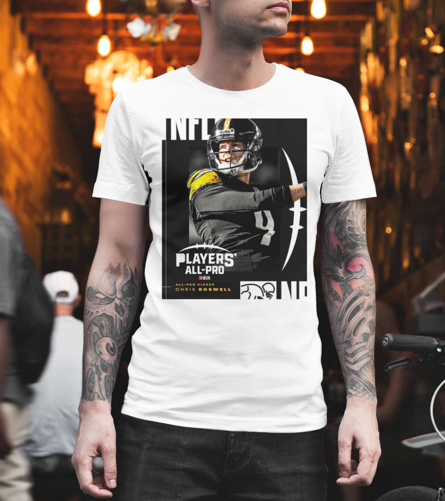 Pittsburgh Steelers NFLPA Players' All-Pro Kicker Chris Boswell T-Shirt