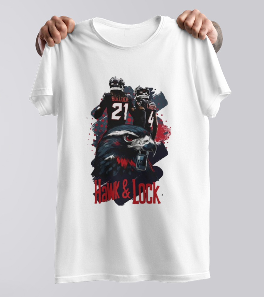 Hawk And Lock Calen Bullock Kamari Lassiter Houston Texans NFL T-Shirt