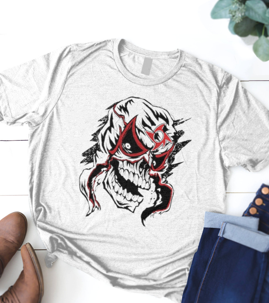 Cero Miedo Penta Mask Skull Design WWE New T-Shirt