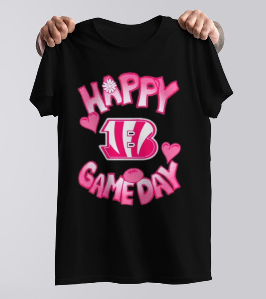 Cincinnati Bengals Happy Gameday Valentine’s Day 2025 T-Shirt
