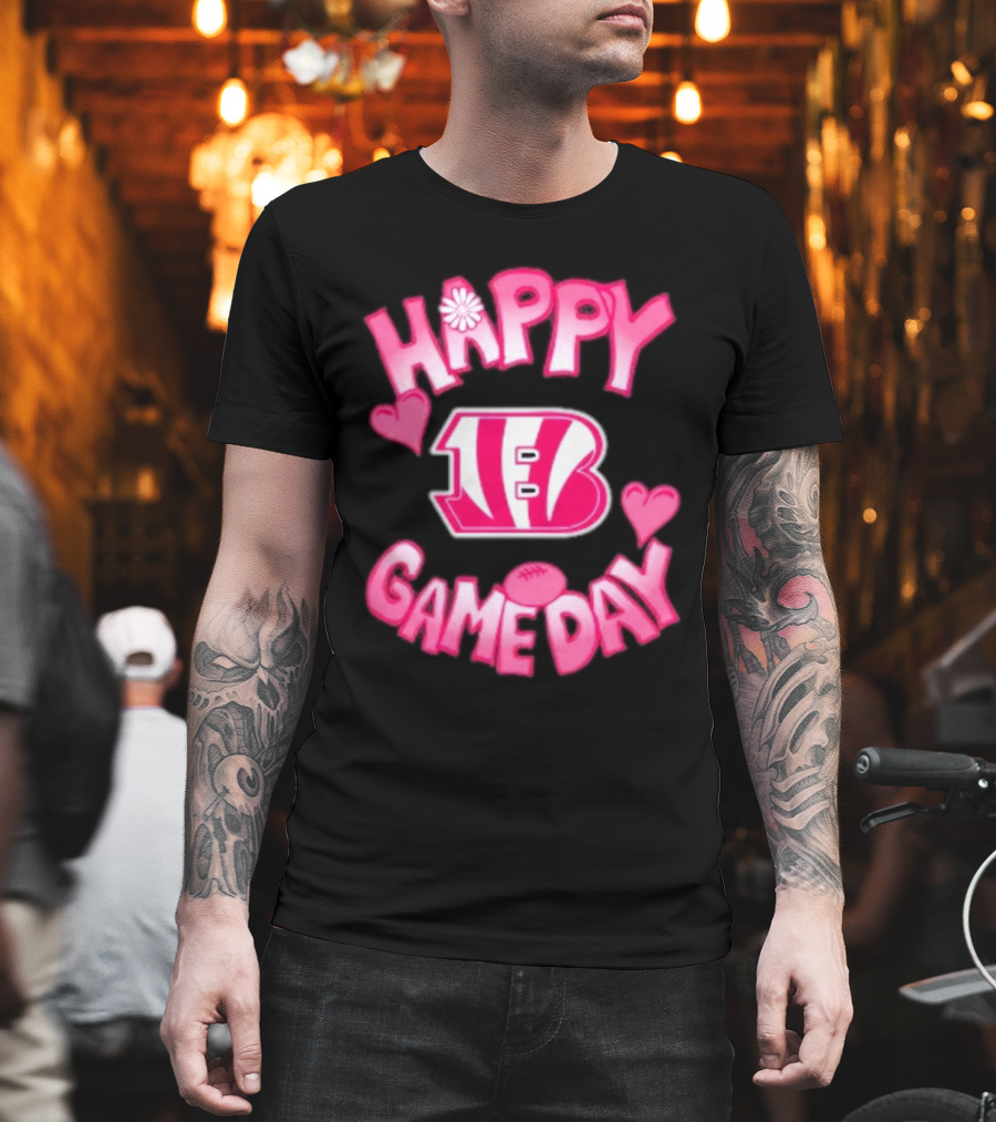 Cincinnati Bengals Happy Gameday Valentine’s Day 2025 T-Shirt