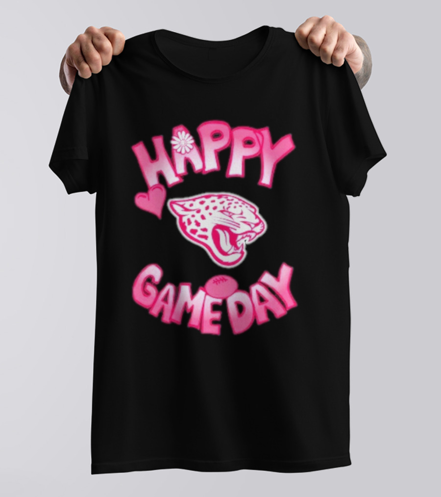 Valentine’s Day Happy Gameday 2025 Jacksonville Jaguars T-Shirt