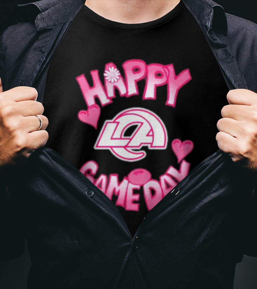 Happy Gameday Los Angeles Rams Valentine’s Day 2025 T-Shirt