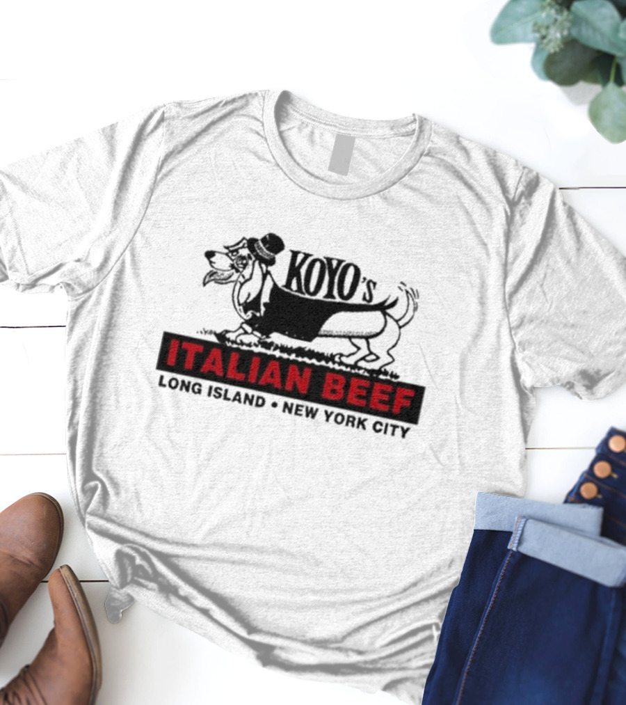 Koyo's Italian Beef Long Island New York City Dog T-Shirt