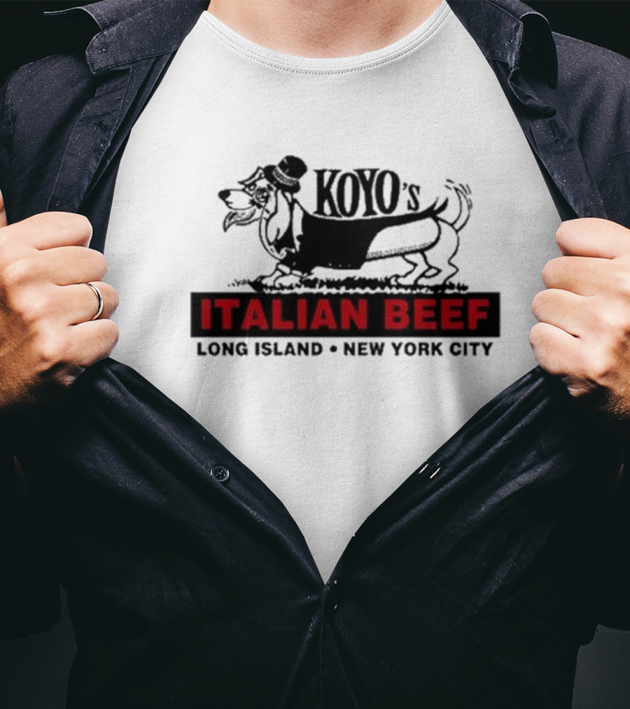 Koyo's Italian Beef Long Island New York City Dog T-Shirt