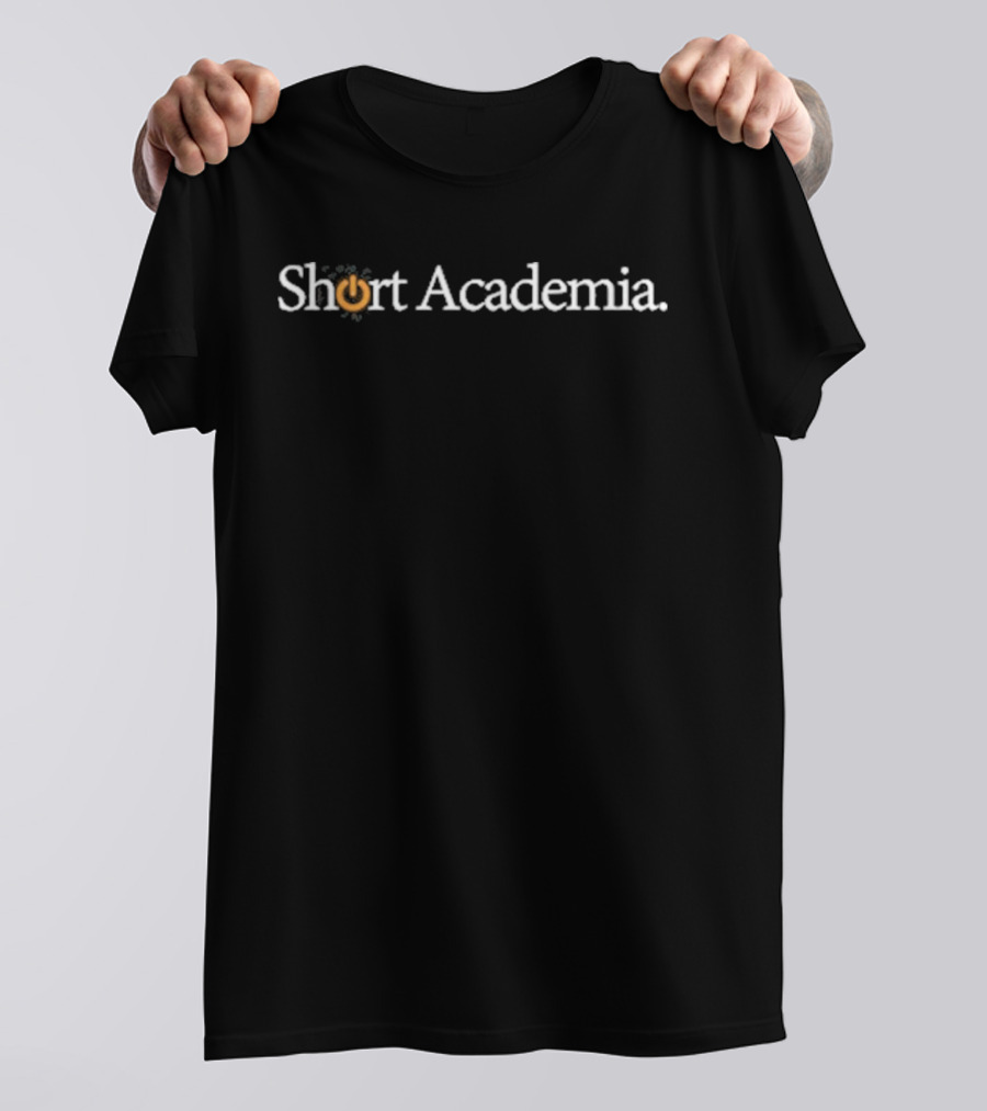 Short Academia Power Button T-Shirt