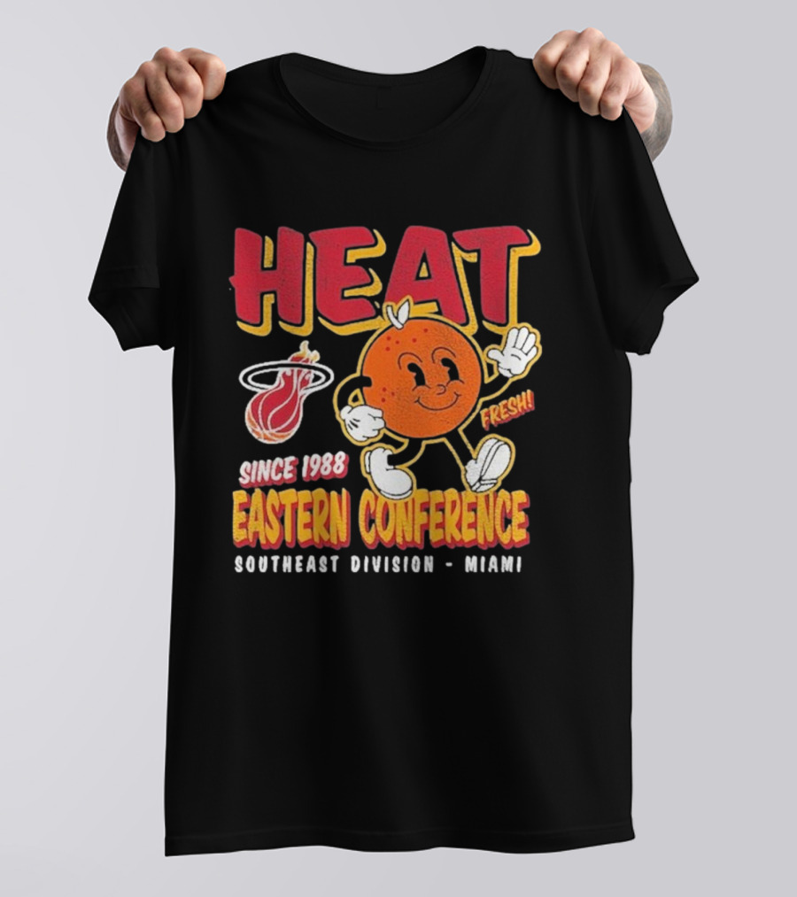 HEAT Since 1988 Eastern Conference Southeast Division Miami Fresh T-Shirt