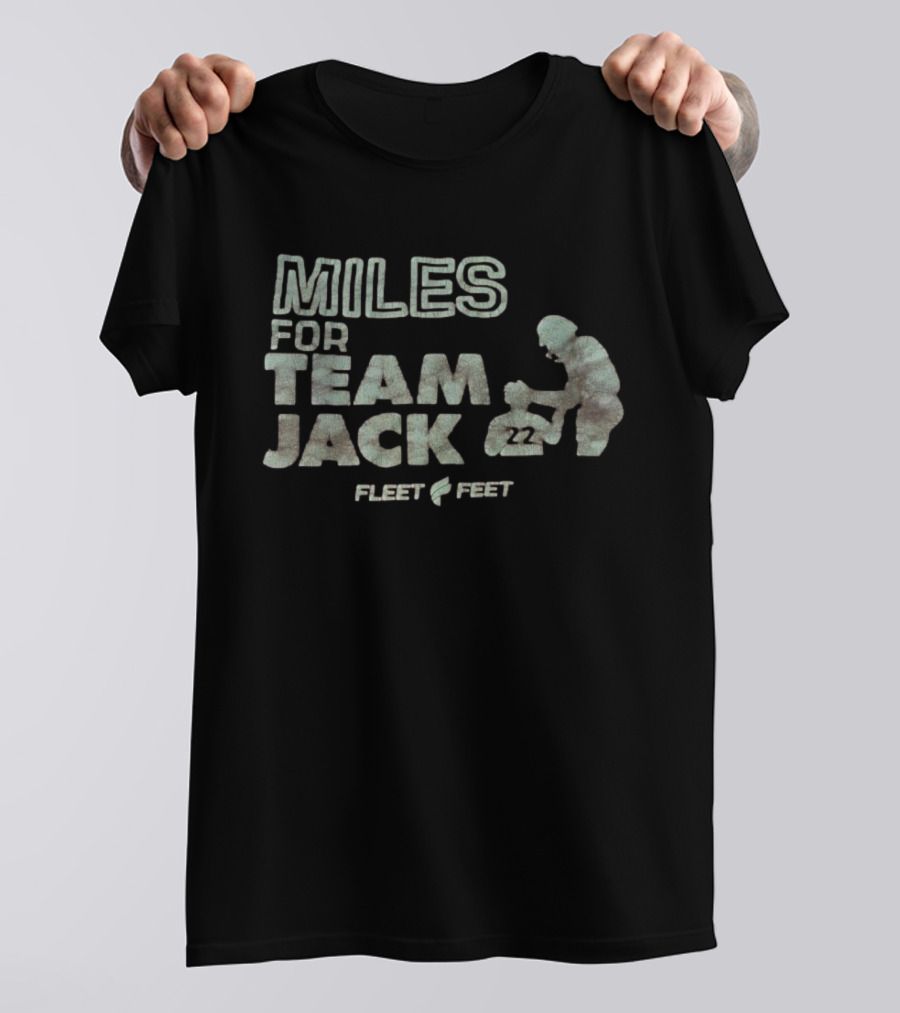 Miles For Team Jack Fleet Feet 22 Vintage 2005-2025 T-Shirt