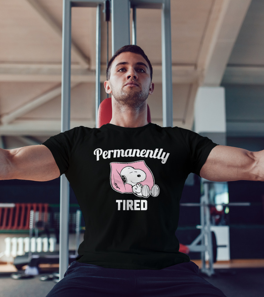 Permanently Tired Sleep Snoopy Peanuts T-Shirt