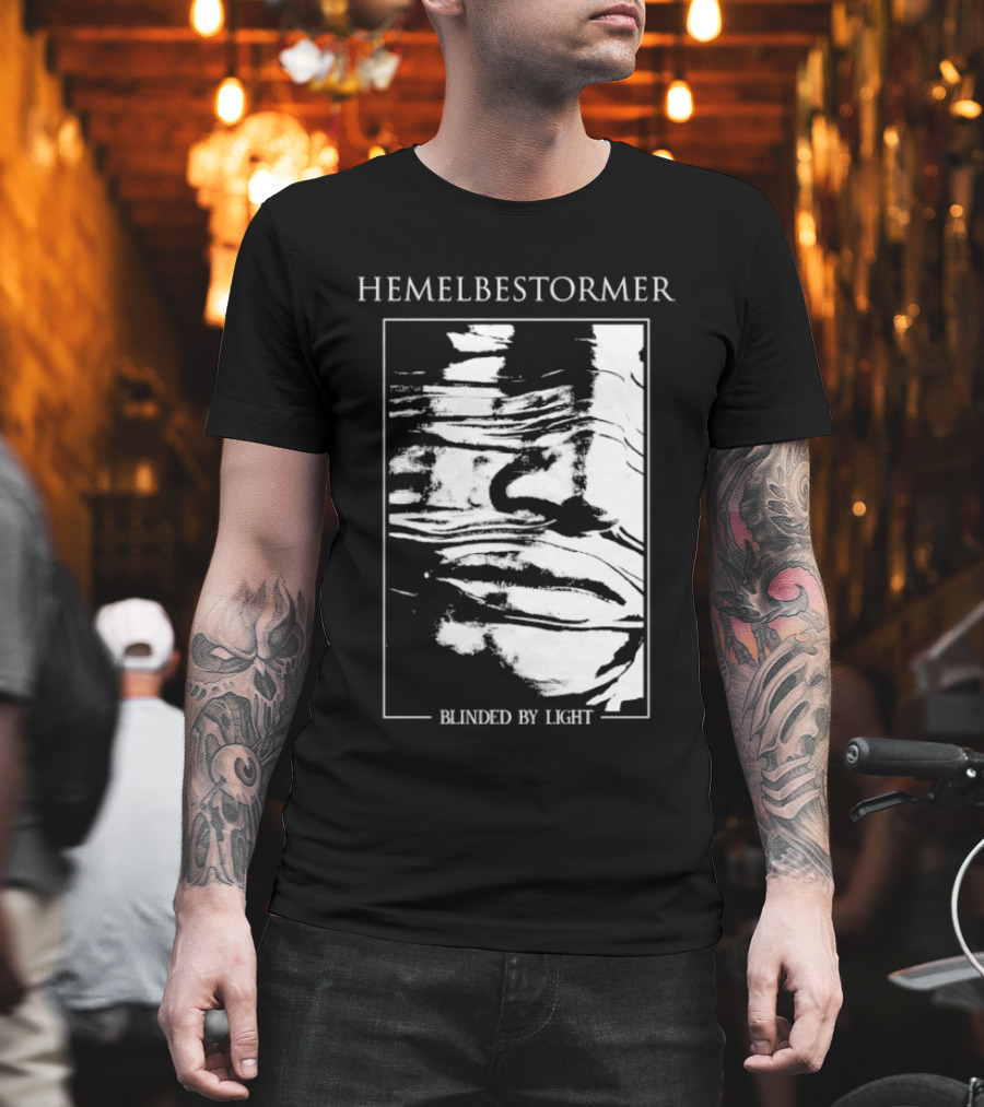 Hemelbestormer Blinded By Light Abstract Black And White Graphic T-Shirt
