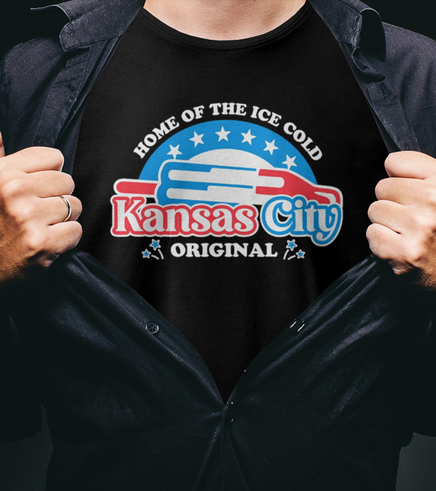 Home Of The Ice Cold Kansas City Original Popsicle Stars T-Shirt