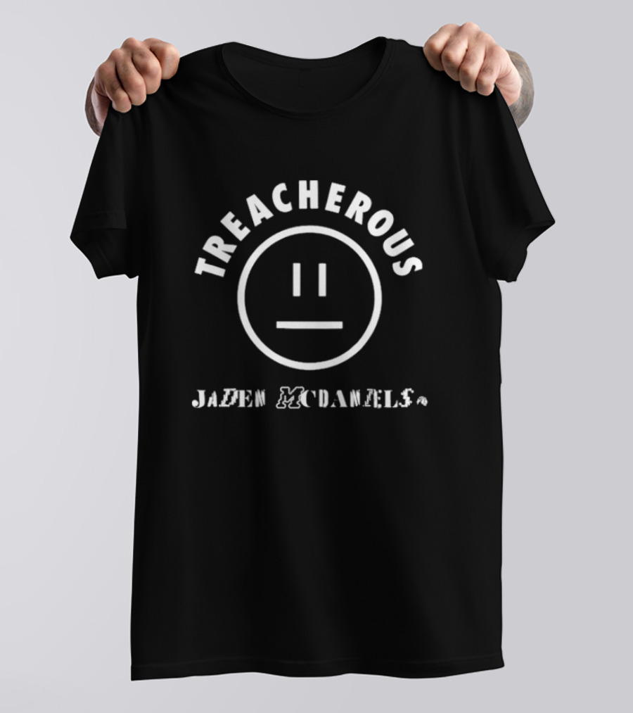 Treacherous Jaden McDaniels Smiley Face T-Shirt