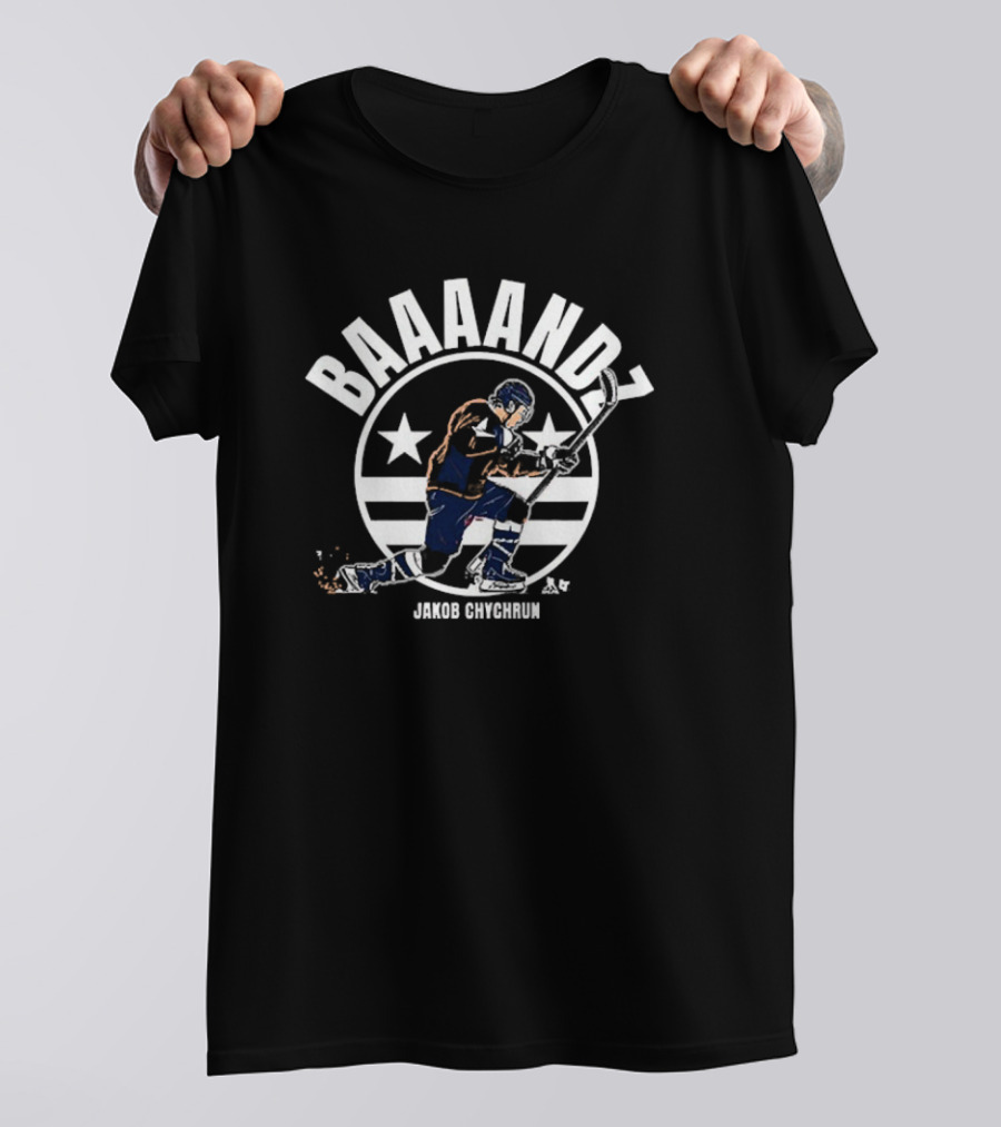 BAAANDZ Jakob Chychrun Hockey Star Design T-Shirt