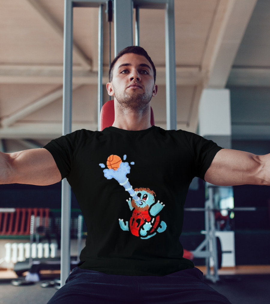 Jakob Poeltl Squirtle Toronto Raptors Basketball Fusion T-Shirt
